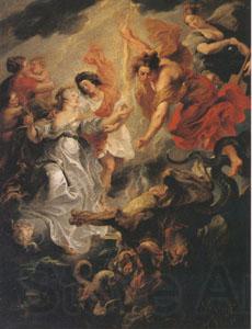Peter Paul Rubens The Queen's Reconciliation with Her Son (mk05) Norge oil painting art